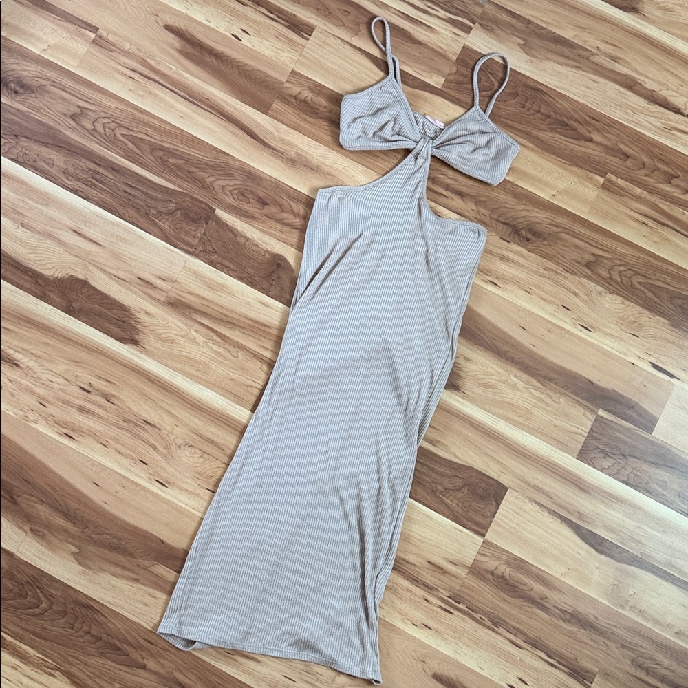 Beige cutout Dress